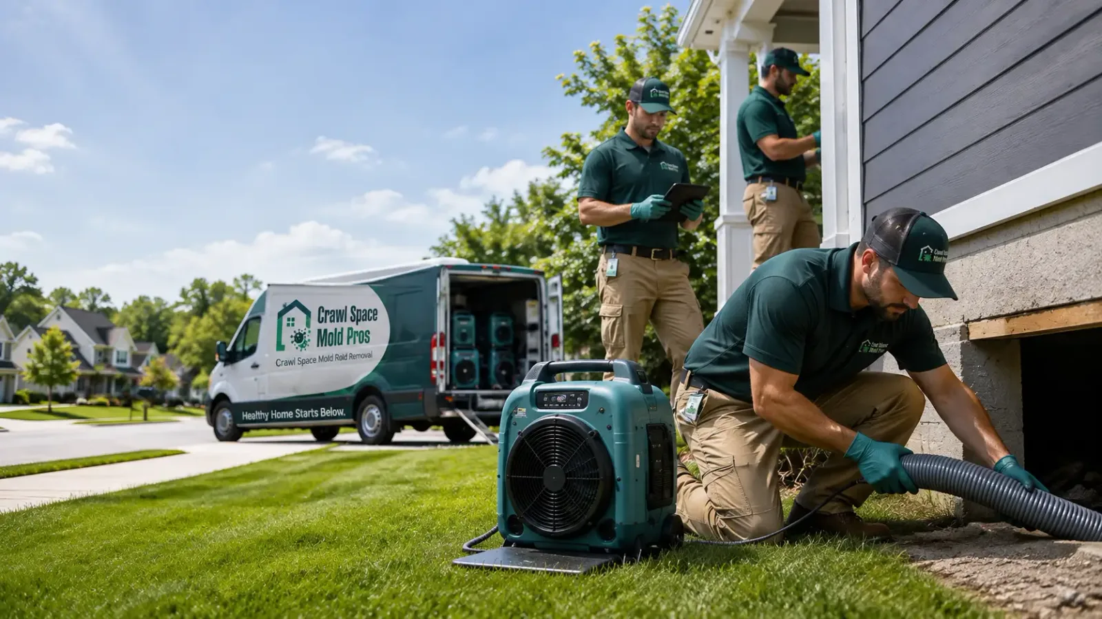 Crawl Space Mold Removal in Allouez, WI